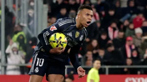 Mbappé celebrando el gol